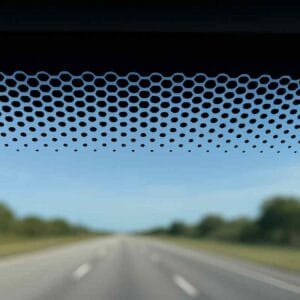 black band and dots around your windshield