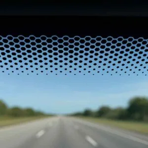 black band and dots around your windshield